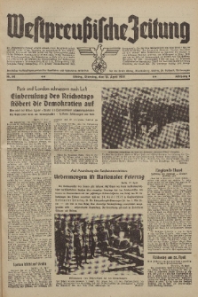 Westpreussische Zeitung, Nr. 90 Dienstag 18 April 1939, 8. Jahrgang