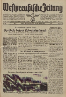 Westpreussische Zeitung, Nr. 115 Sonnabend/Sonntag 20/21 Mai 1939, 8. Jahrgang