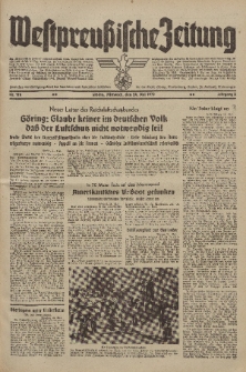 Westpreussische Zeitung, Nr. 118 Mittwoch 24 Mai 1939, 8. Jahrgang