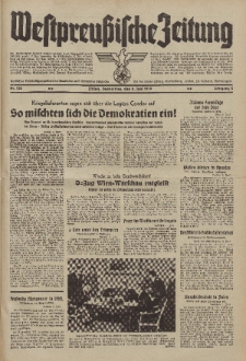 Westpreussische Zeitung, Nr. 130 Donnerstag 8 Juni 1939, 8. Jahrgang