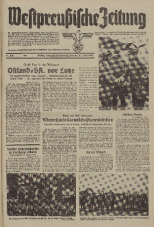 Westpreussische Zeitung, Nr. 132 Sonnabend/Sonntag 10/11 Juni 1939, 8. Jahrgang