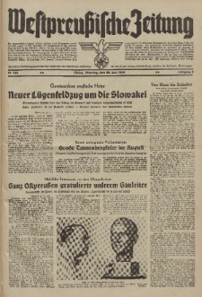 Westpreussische Zeitung, Nr. 140 Dienstag 20 Juni 1939, 8. Jahrgang
