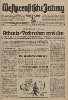 Westpreussische Zeitung, Nr. 246 Sonnabend/Sonntag 21/22 Oktober 1939, 8. Jahrgang
