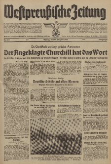 Westpreussische Zeitung, Nr. 247 Montag 23 Oktober 1939, 8. Jahrgang