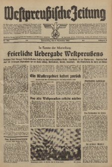 Westpreussische Zeitung, Nr. 256 Donnerstag 2 November 1939, 8. Jahrgang