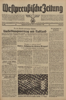 Westpreussische Zeitung, Nr. 258 Sonnabend/Sonntag 4/5 November 1939, 8. Jahrgang