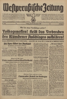 Westpreussische Zeitung, Nr. 263 Freitag 10 November 1939, 8. Jahrgang
