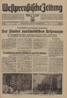 Westpreussische Zeitung, Nr. 264 Sonnabend/Sonntag 11/12 November 1939, 8. Jahrgang
