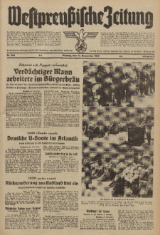 Westpreussische Zeitung, Nr. 265 Montag 13 November 1939, 8. Jahrgang