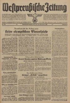 Westpreussische Zeitung, Nr. 276 Sonnabend/Sonntag 25/26 November 1939, 8. Jahrgang