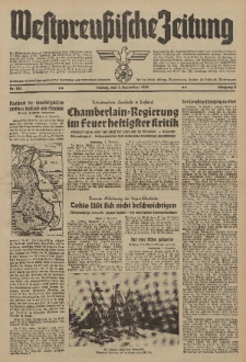 Westpreussische Zeitung, Nr. 281 Freitag 1 Dezember 1939, 8. Jahrgang