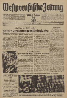 Westpreussische Zeitung, Nr. 284 Dienstag 5 Dezember 1939, 8. Jahrgang