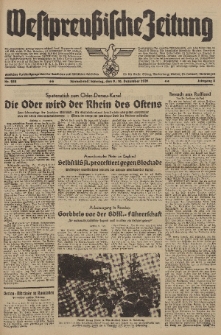 Westpreussische Zeitung, Nr. 288 Sonnabend/Sonntag 9/10 Dezember 1939, 8. Jahrgang
