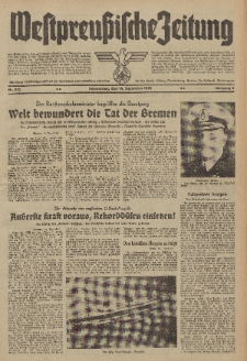 Westpreussische Zeitung, Nr. 292 Donnerstag 14 Dezember 1939, 8. Jahrgang