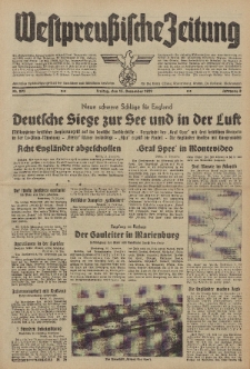 Westpreussische Zeitung, Nr. 293 Freitag 15 Dezember 1939, 8. Jahrgang