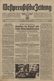 Westpreussische Zeitung, Nr. 298 Donnerstag 21 Dezember 1939, 8. Jahrgang