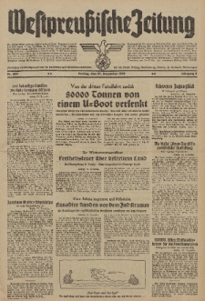 Westpreussische Zeitung, Nr. 299 Freitag 22 Dezember 1939, 8. Jahrgang