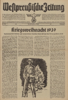 Westpreussische Zeitung, Nr. 300 Weihnachten 23/26 Dezember 1939, 8. Jahrgang