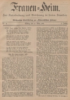 Frauen-Heim, Nr 10, 10. März, 2 Jahrgang
