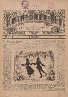 Illustriertes Sonntags-Blatt, Nr 1