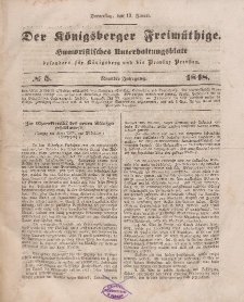 Der Königsberger Freimüthige, Nr. 5 Donnerstag, 13 Januar 1848