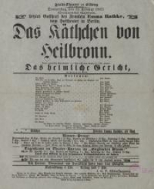 Das Käthchen von Heilbronn. Das heimliche Gericht - Heinrich von Kleist