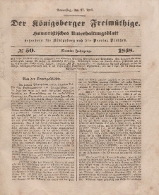 Der Königsberger Freimüthige, Nr. 50 Donnerstag, 27 April 1848
