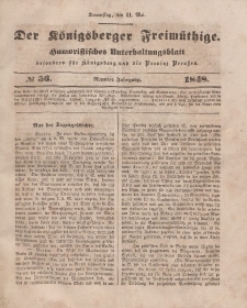 Der Königsberger Freimüthige, Nr. 56 Donnerstag, 11 Mai 1848