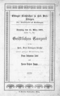 Geistliches Konzert in der Heil. Drei-Königen-Kirche