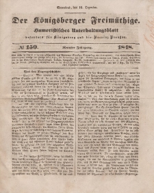 Der Königsberger Freimüthige, Nr. 150 Sonnabend, 16 Dezember 1848