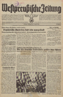Westpreussische Zeitung, Nr. 77 Freitag 1 April 1938, 7. Jahrgang