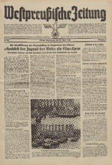 Westpreussische Zeitung, Nr. 92 Donnerstag 21 April 1938, 7. Jahrgang