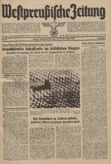 Westpreussische Zeitung, Nr. 94 Sonnabend/Sonntag 23/24 April 1938, 7. Jahrgang