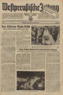 Westpreussische Zeitung, Nr. 99 Freitag 29 April 1938, 7. Jahrgang