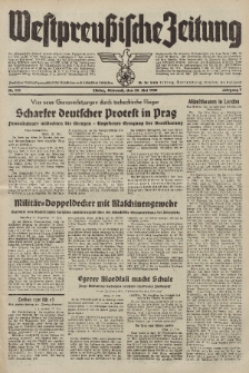Westpreussische Zeitung, Nr. 121 Mittwoch 25 Mai 1938, 7. Jahrgang