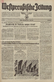 Westpreussische Zeitung, Nr. 126 Mittwoch 1 Juni 1938, 7. Jahrgang
