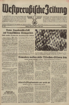 Westpreussische Zeitung, Nr. 130 Dienstag 7 Juni 1938, 7. Jahrgang