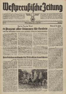 Westpreussische Zeitung, Nr. 135 Montag 13 Juni 1938, 7. Jahrgang