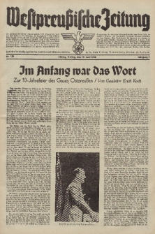Westpreussische Zeitung, Nr. 139 Freitag 17 Juni 1938, 7. Jahrgang