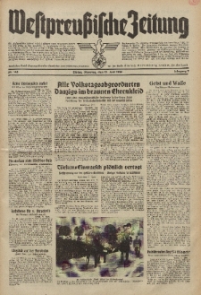 Westpreussische Zeitung, Nr. 142 Dienstag 21 Juni 1938, 7. Jahrgang