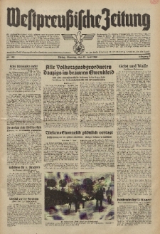 Westpreussische Zeitung, Nr. 142 Dienstag 21 Juni 1938, 7. Jahrgang