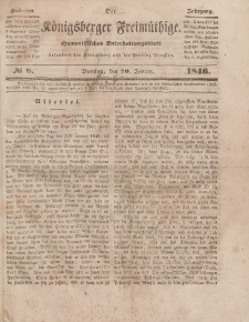 Der Königsberger Freimüthige, Nr. 8 Dienstag, 20 Januar 1846
