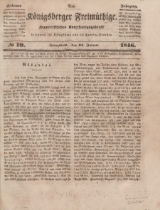 Der Königsberger Freimüthige, Nr. 10 Sonnabend, 24 Januar 1846