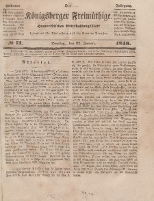 Der Königsberger Freimüthige, Nr. 11 Dienstag, 27 Januar 1846