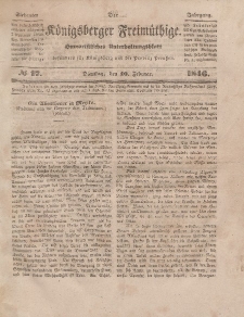 Der Königsberger Freimüthige, Nr. 17 Dienstag, 10 Februar 1846