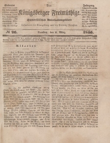 Der Königsberger Freimüthige, Nr. 26 Dienstag, 3 März 1846
