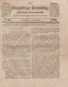 Der Königsberger Freimüthige, Nr. 30 Donnerstag, 12 März 1846