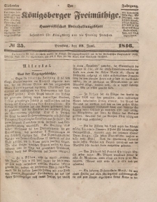 Der Königsberger Freimüthige, Nr. 35 Dienstag, 23 Juni 1846