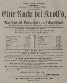 Eine Nacht bei Kroll`s, oder: Abentheuer und Verlegenheiten eines Kleinst&auml;dters - A. Hopf