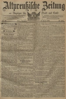 Altpreussische Zeitung, Nr. 26 Sonnabend 31 Januar 1891, 43. Jahrgang